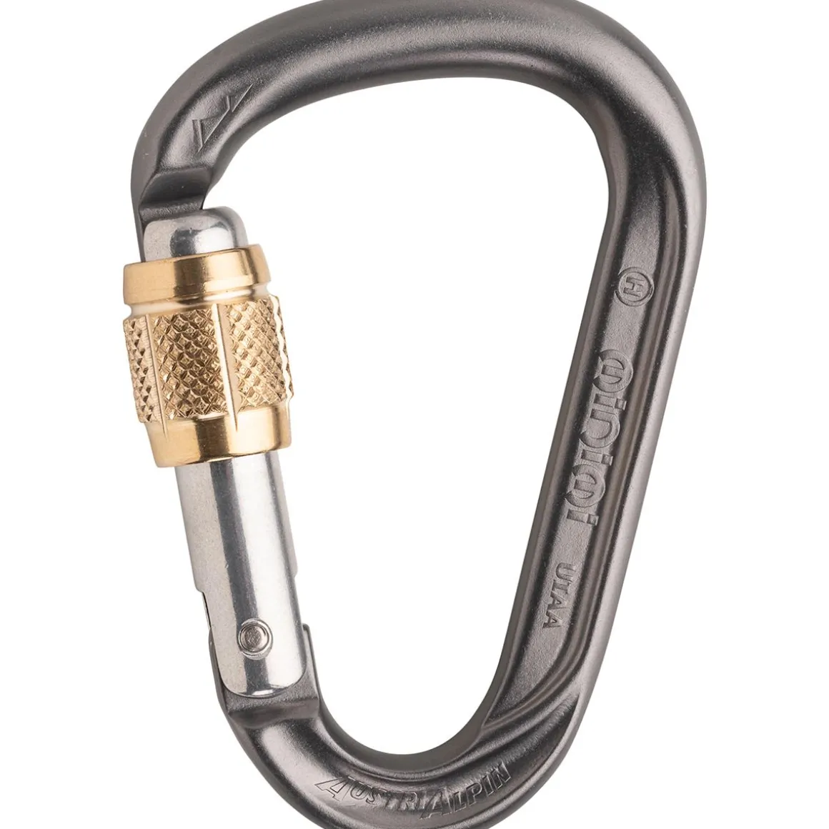 AustriAlpin HMS Mini.Mi screw-lock carabiner with brass sleeve* Carabiners And Quick Links